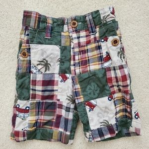 Janie and Jack Baby Boys' Patchwork Surfer Shorts sz3-6m